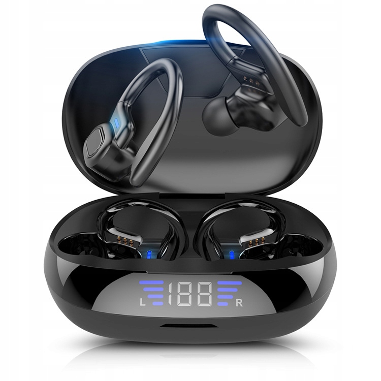 SŁUCHAWKI BEZPRZEWODOWE BLUETOOTH SPORTOWE DO BIEGANIA POWERBANK MIKROFON EAN (GTIN) 5905935875189